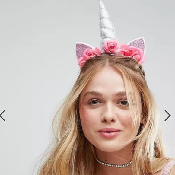 ASOS Flower Unicorn Headband - Picture 1 of 5